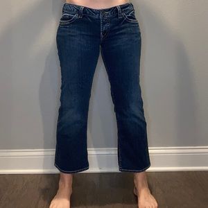 Y2K vintage low rise Silver flare/bootcut denim jeans
